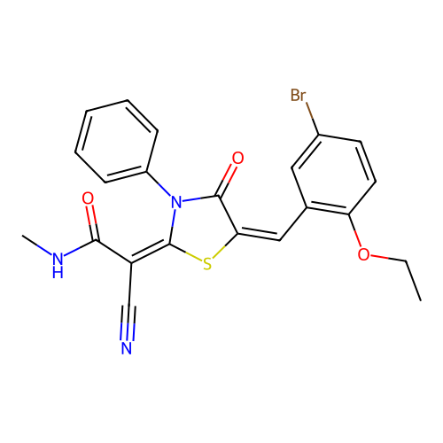 C22H18BrN3O3S structure