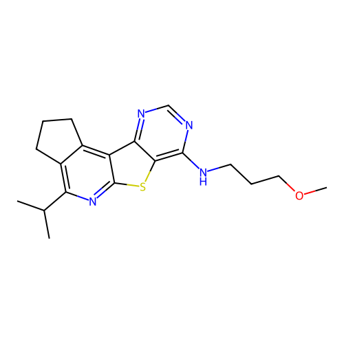 C19H24N4OS structure