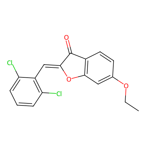 2-[(2,6-Dichlorophenyl)methylene]-6-ethoxybenzo[b]furan-3-one structure