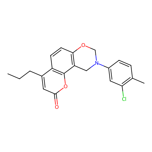 C21H20ClNO3 structure