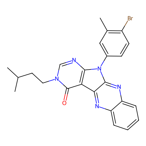 C24H22BrN5O structure