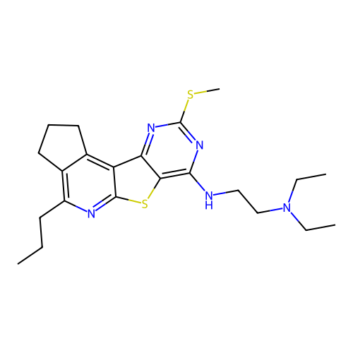C22H31N5S2 structure