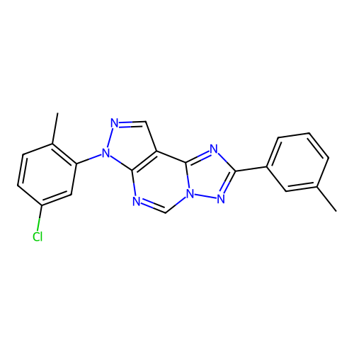 C20H15ClN6 structure