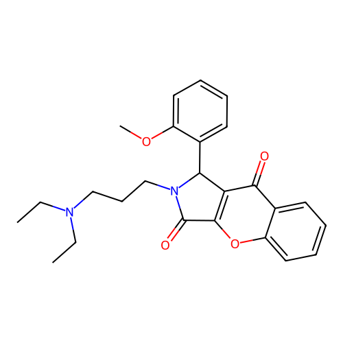 2-[3-(diethylamino)propyl]-1-(2-methoxyphenyl)-1H-chromeno[2,3-c]pyrrole-3,9-dione structure