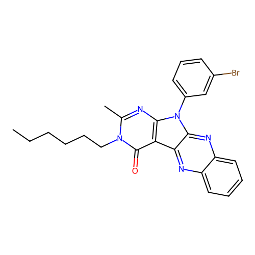 C25H24BrN5O structure