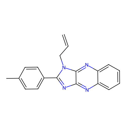 2-(4-methylphenyl)-1-(prop-2-en-1-yl)-1H-imidazo[4,5-b]quinoxaline structure
