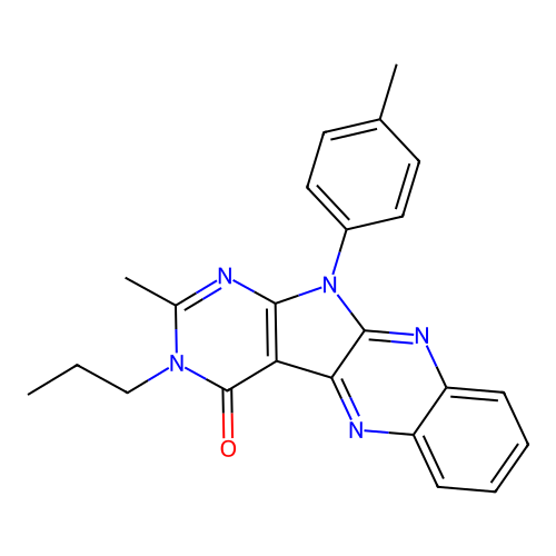 C23H21N5O structure
