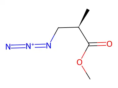 (R)-3-Azido-2-methylpropanoic acid, methyl ester structure