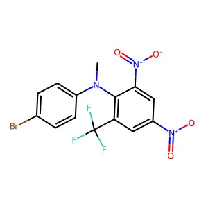 Benzenamine, N-(4-bromophenyl)-2,4-dinitro-N-methyl-6-(trifluoromethyl)- structure