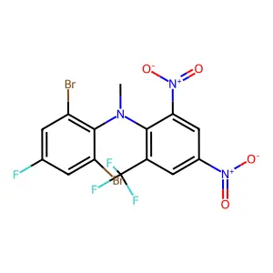 2,6-Dibromo-N-(2,4-dinitro-6-(trifluoromethyl)phenyl)-4-fluoro-N-methylbenzenamine structure