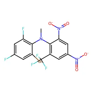 N-(2-Bromo-4,6-difluorophenyl)-N-methyl-2,4-dinitro-6-(trifluoromethyl)aniline structure