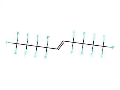 1,1,1,2,2,3,3,4,4,7,7,8,8,9,9,10,10,10-Octadecafluoro-5-decene structure