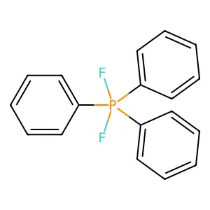 Difluorotriphenylphosphorane structure