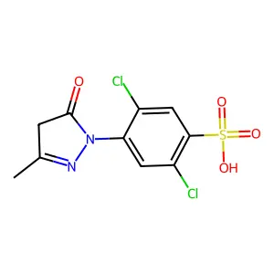 1-(2,5-Dichloro-4-sulfophenyl)-3-methyl-5-pyrazolone structure
