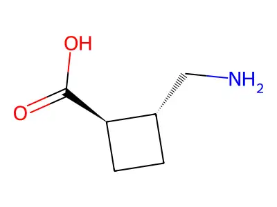 反式-2-(氨甲基)环丁烷甲酸 structure
