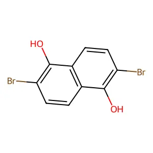 2,6-Dibromo-1,5-naphthalenediol structure