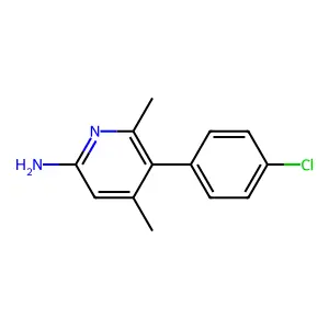 5-(4-氯苯基)-4,6-二甲基-2-吡啶胺 structure