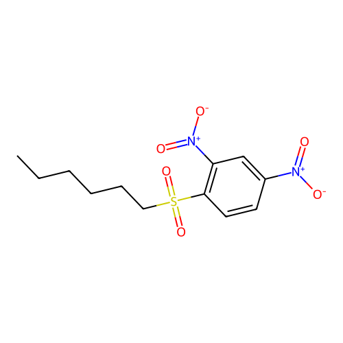 1-Hexylsulfonyl-2,4-dinitrobenzene structure