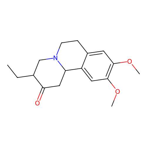 3-Ethyl-1,3,4,6,7,11b-hexahydro-9,10-dimethoxy-2H-benzo[a]quinolizin-2-one structure