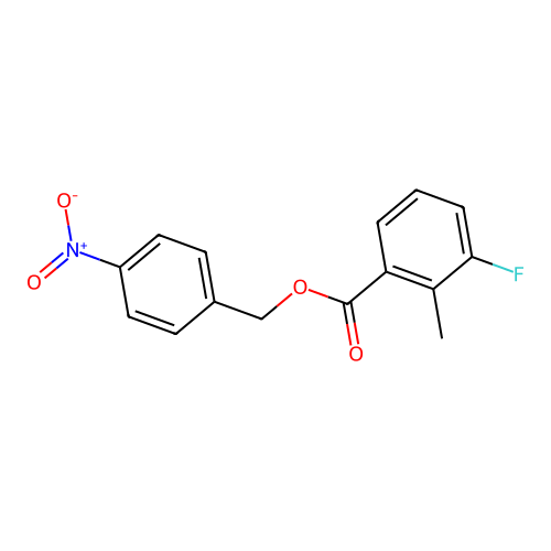 (4-Nitrophenyl)methyl 3-fluoro-2-methylbenzoate structure