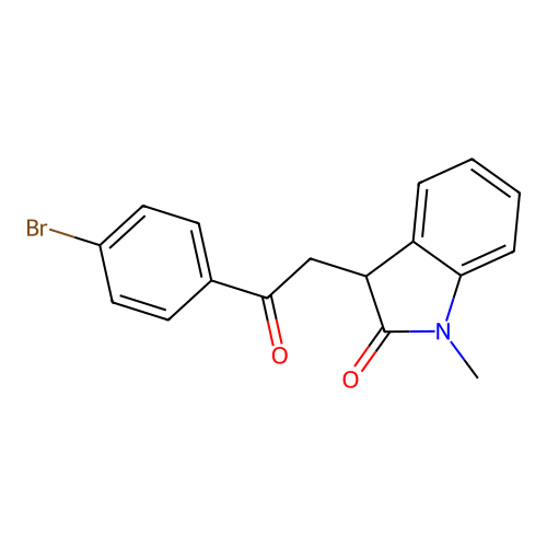3-(4-Bromophenacyl)-1-methyl-2-indolinone structure
