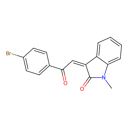 3-(4-Bromophenacylidene)-1-methyl-2-indolinone structure