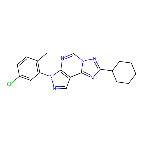 C19H19ClN6 structure