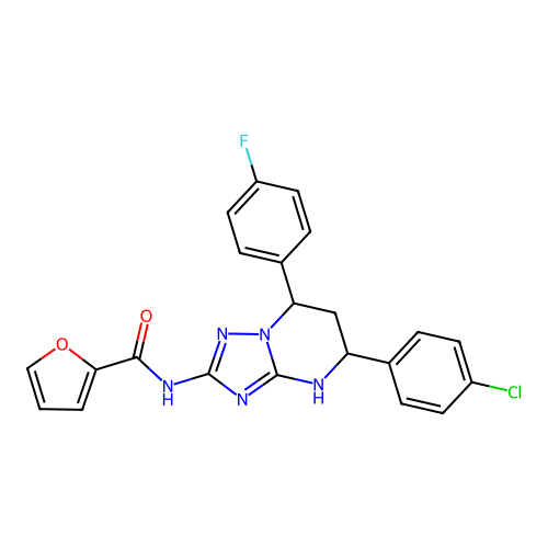 C22H17ClFN5O2 structure