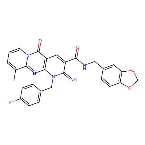C28H22FN5O4 structure