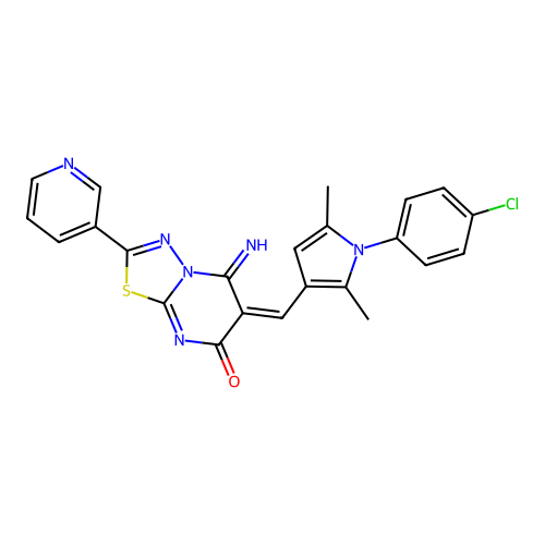 C23H17ClN6OS structure