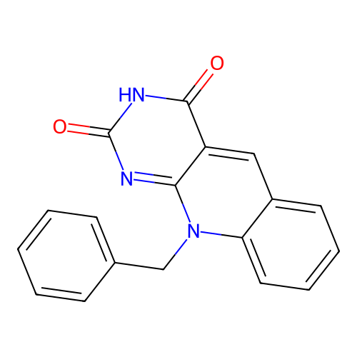 10-(Phenylmethyl)pyrimido[4,5-b]quinoline-2,4-dione structure
