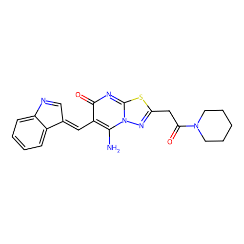 C21H20N6O2S structure