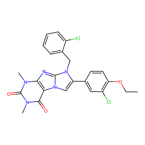 C24H21Cl2N5O3 structure