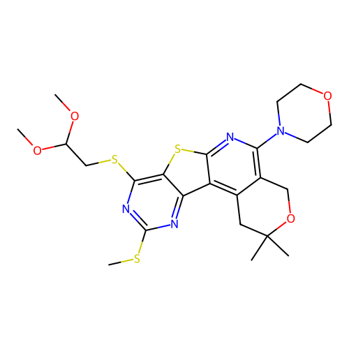 C23H30N4O4S3 structure