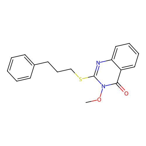 3-methoxy-2-[(3-phenylpropyl)sulfanyl]quinazolin-4(3H)-one structure