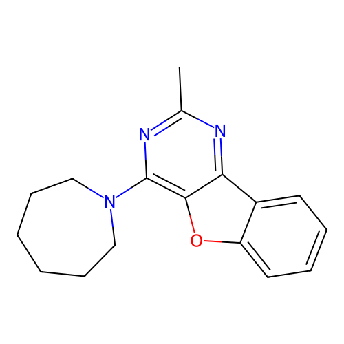 4-(Azepan-1-yl)-2-methyl[1]benzofuro[3,2-d]pyrimidine structure