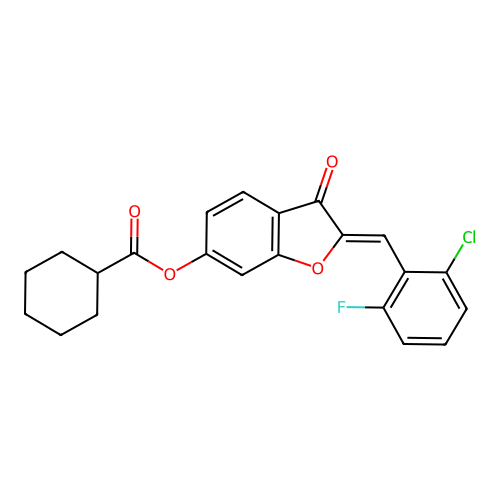 C22H18ClFO4 structure