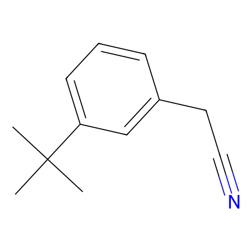 (3-tert-Butylphenyl)acetonitrile structure