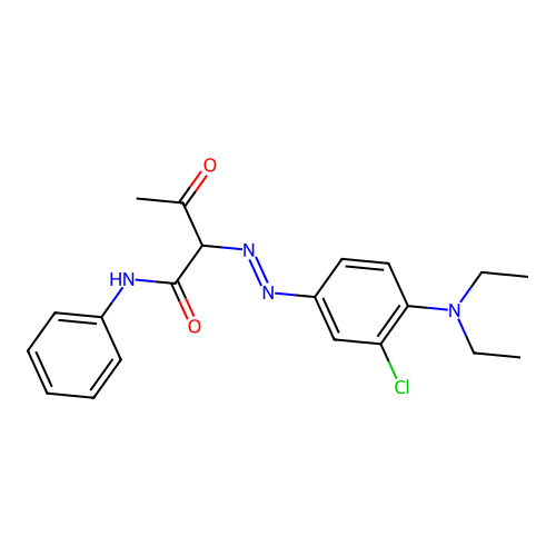 2-((3-Chloro-4-(diethylamino)phenyl)azo)-3-oxo-N-phenylbutyramide structure