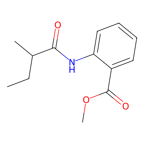 Methyl 2-[(2-methyl-1-oxobutyl)amino]benzoate structure
