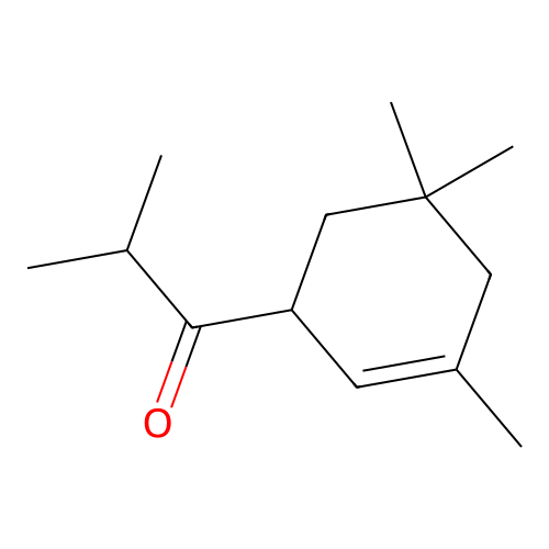 2-Methyl-1-(3,5,5-trimethyl-2-cyclohexen-1-yl)propan-1-one structure