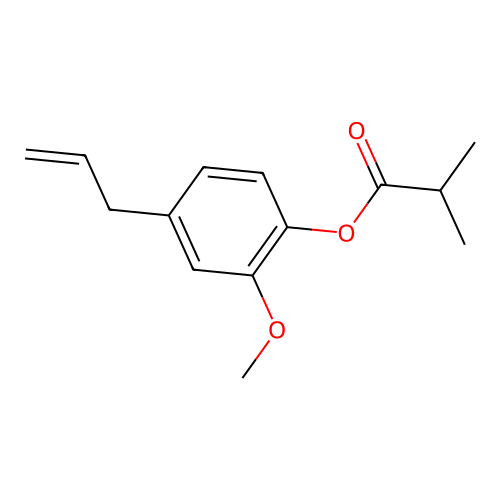 4-Allyl-2-methoxyphenyl isobutyrate structure