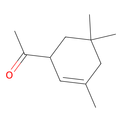 1-(3,5,5-Trimethyl-2-cyclohexen-1-yl)ethan-1-one structure