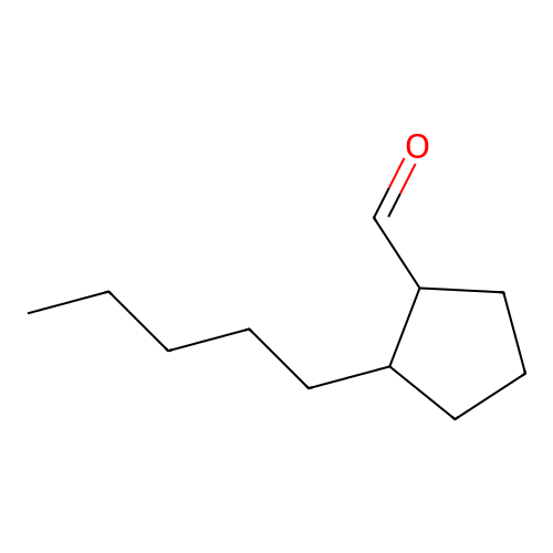 2-Pentylcyclopentanecarbaldehyde structure