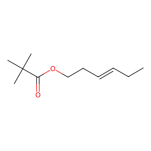 Hex-3-enyl 2,2-dimethylpropanoate structure