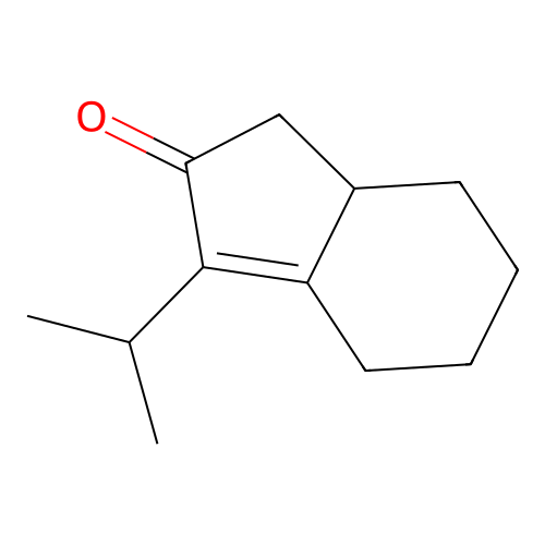 3,3a,4,5,6,7-Hexahydro-1-isopropyl-2H-inden-2-one structure