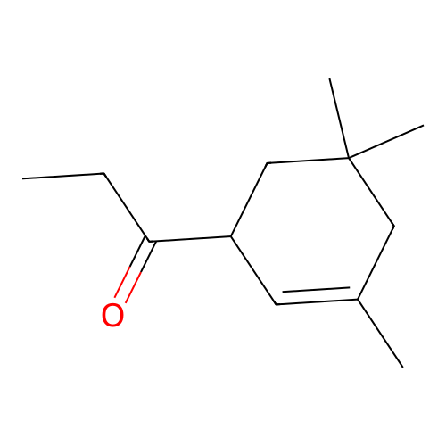 1-(3,5,5-Trimethyl-2-cyclohexen-1-yl)propan-1-one structure