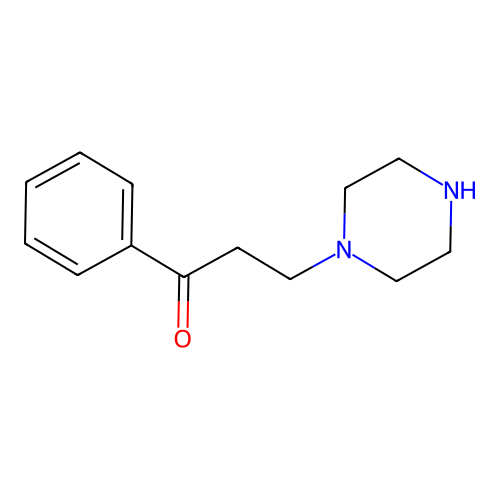 3-(1-Piperazinyl)propiophenone structure