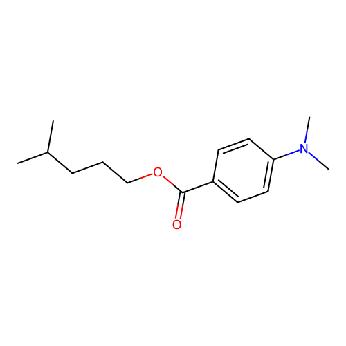 4-Methylpentyl 4-(dimethylamino)benzoate structure