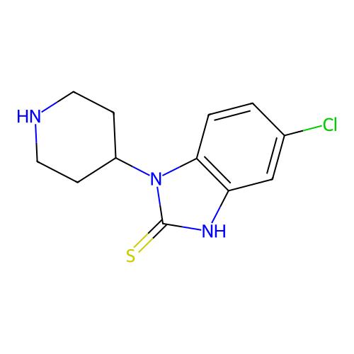 5-Chloro-1,3-dihydro-1-(4-piperidinyl)-1H-benzimidazole-2-thione structure